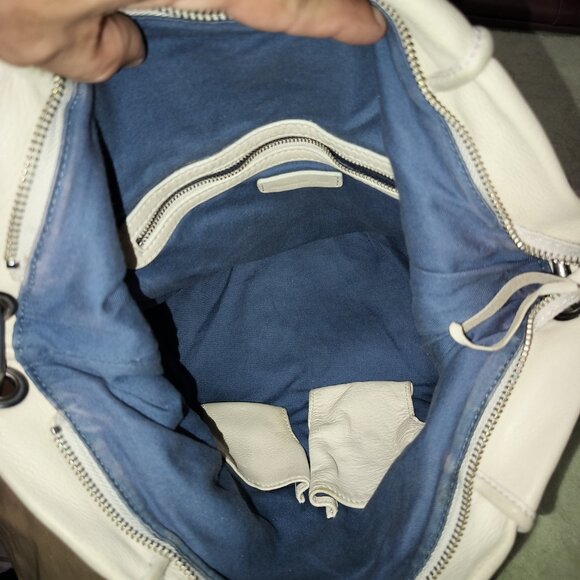 Christopher Kon Alanna Cream Colored Hobo Leather Bag - Picture 8 of 16